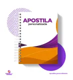Apostila Capa Dura 20x27cm Páginas coloridas Sulfite 75g 1