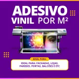 Adesivo Vinil Brilhante ou Fosco com Impressão Digital UV por m² 1